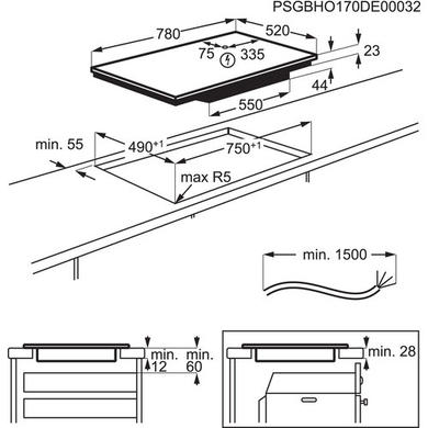 AEG 3000 Series 80cm 4 Zone Induction Hob