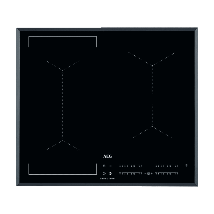 Refurbished AEG IKE64441FB 59cm 4 Zone Induction Hob with Bridge Zone Black