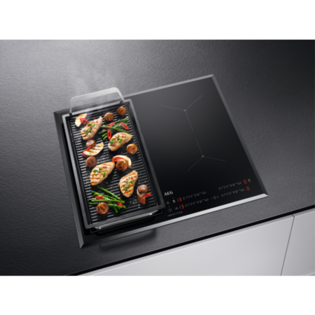 Refurbished AEG IKE64450FB 59cm 4 Zone Induction Hob with Dual Bridge Zones