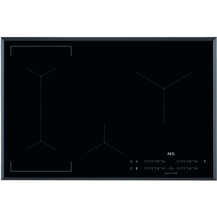 Refurbished AEG IKE84441FB 78cm 4 Zone Induction Hob With Bridging Function