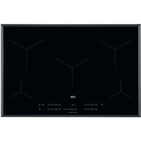 AEG IKE85431FB MaxiSense 78cm Five Zone Induction Hob With Bevelled Edges & Hob2Hood