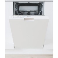 Indesit Push&Go Integrated Slimline Dishwasher - D-Rated White Control Panel