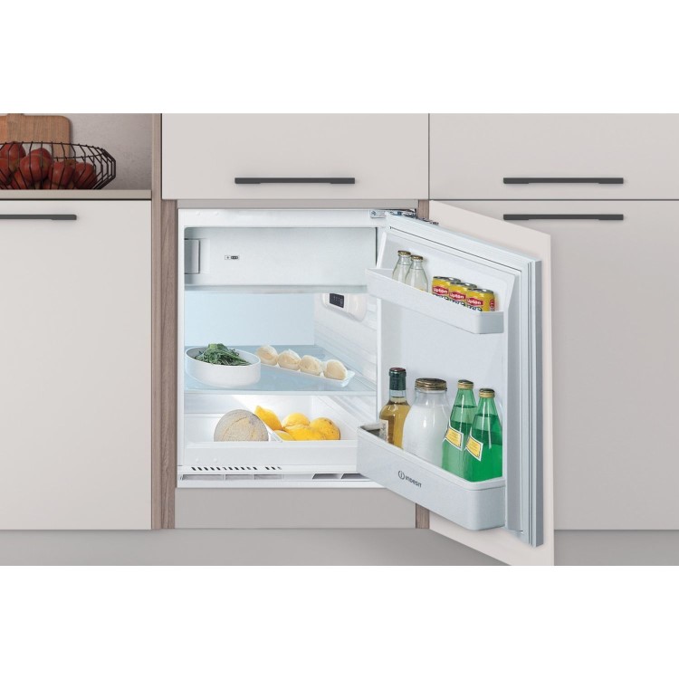 Refurbished Indesit INBUF011 Integrated 126 Litre In Under Counter Larder Fridge