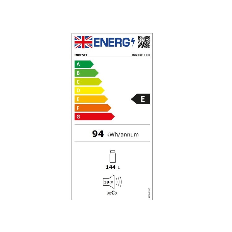 Indesit 144 Litre Integrated Under Counter Larder Fridge