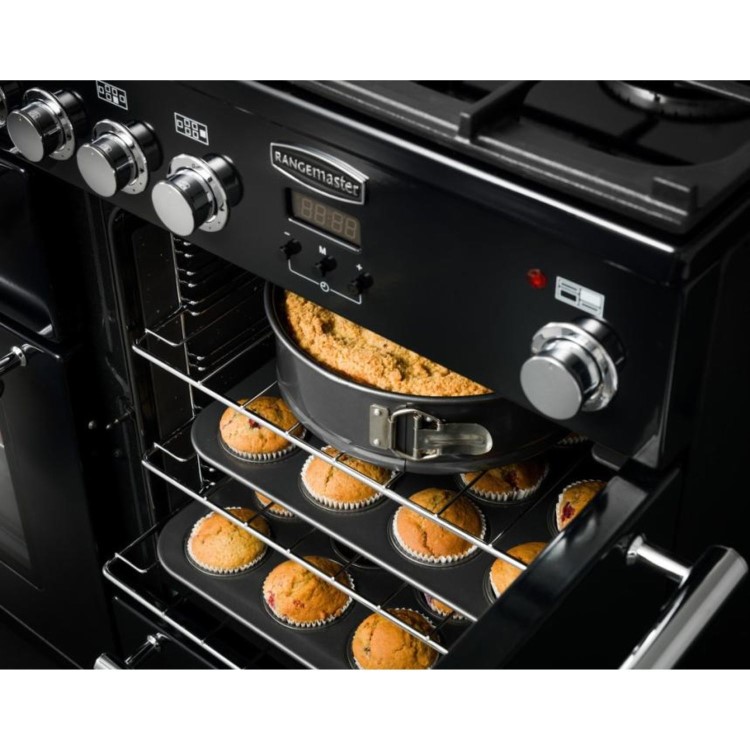 Rangemaster Infusion 110cm Dual Fuel Range Cooker - Black