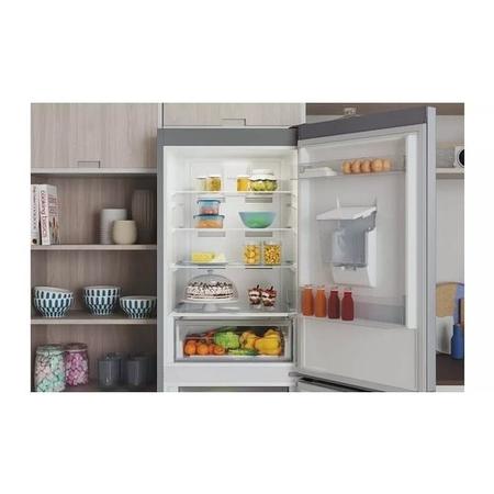 Refurbished Indesit INFC850TI1SAQUA1 Freestanding 322 Litre 50/50 Fridge Freezer Silver 