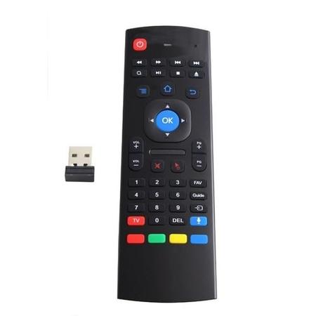 electriQ 3-in-1 Magic Remote with Wireless Keyboard and Air Mouse plus Voice Input for Smart TV Android PC Laptop