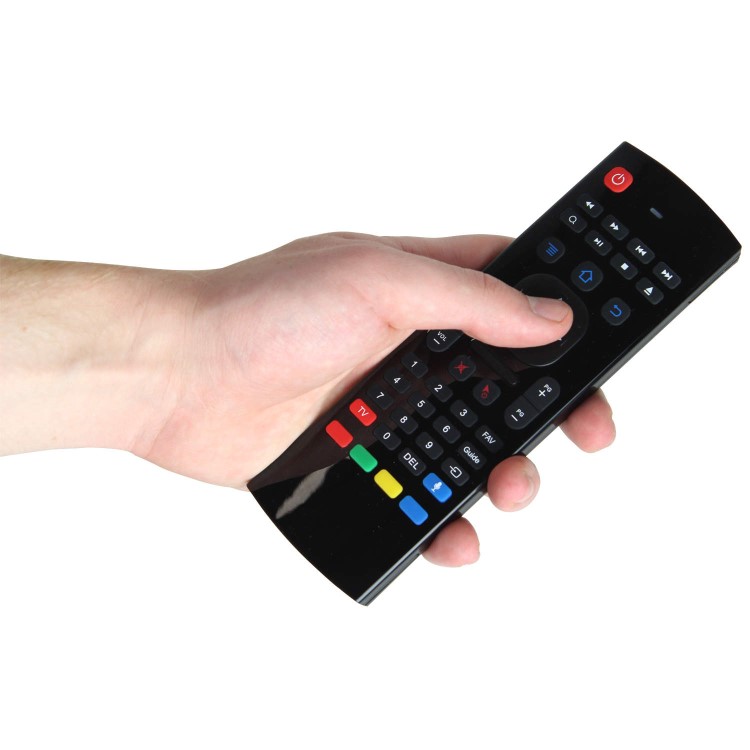 electriQ 3-in-1 Magic Remote with Wireless Keyboard and Air Mouse plus Voice Input for Smart TV Android PC Laptop