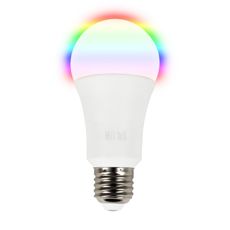 electriQ Dimmable Smart colour Wifi LED Bulb with E27 screw base - Alexa & Google Home compatible