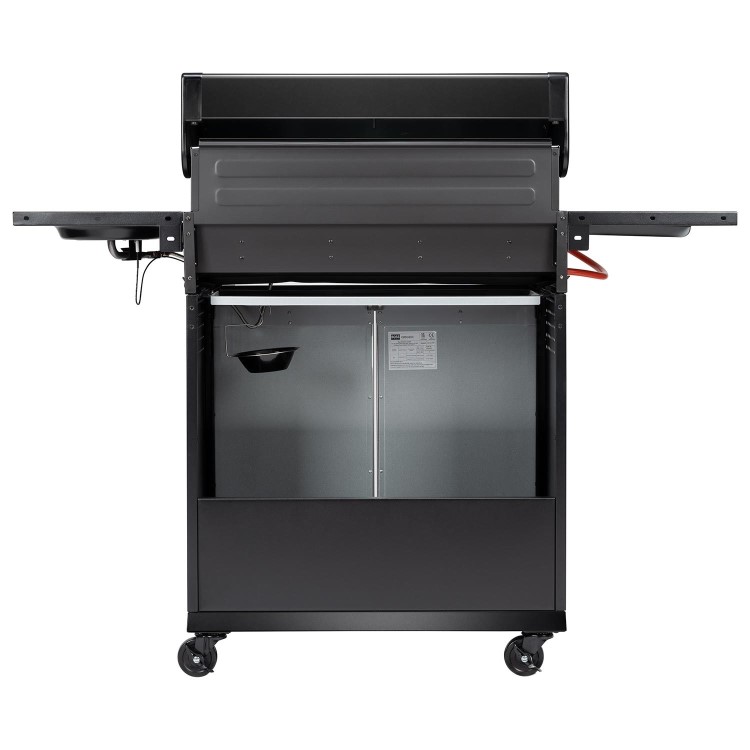 Boss Grill Alabama Elite - 4 Burner Gas BBQ Grill with Side Burner - Black