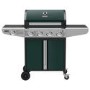 Boss Grill Kentucky Premium - 4 Burner Gas BBQ Grill with Side Burner - Green