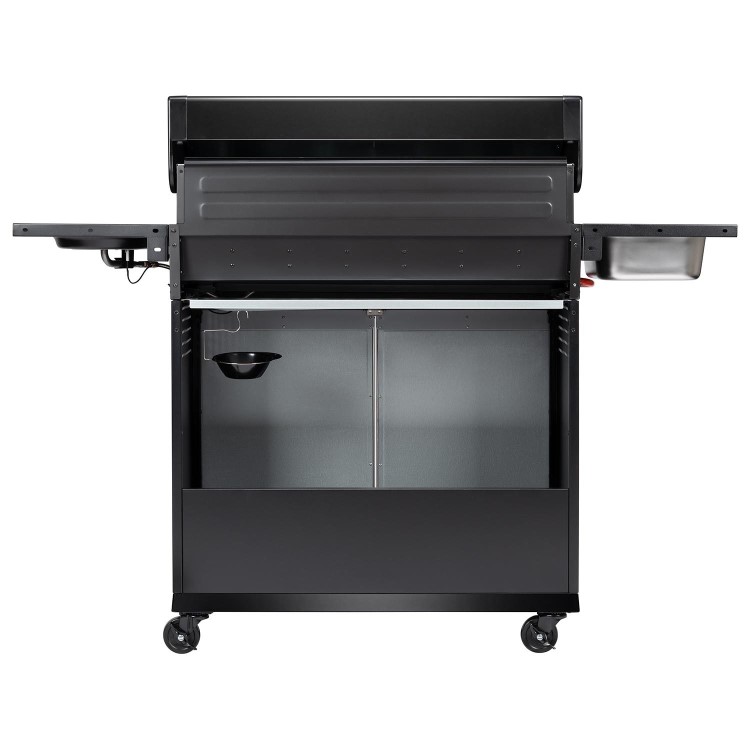 Boss Grill Alabama Elite - 6 Burner Gas BBQ Grill with Side Burner - Black