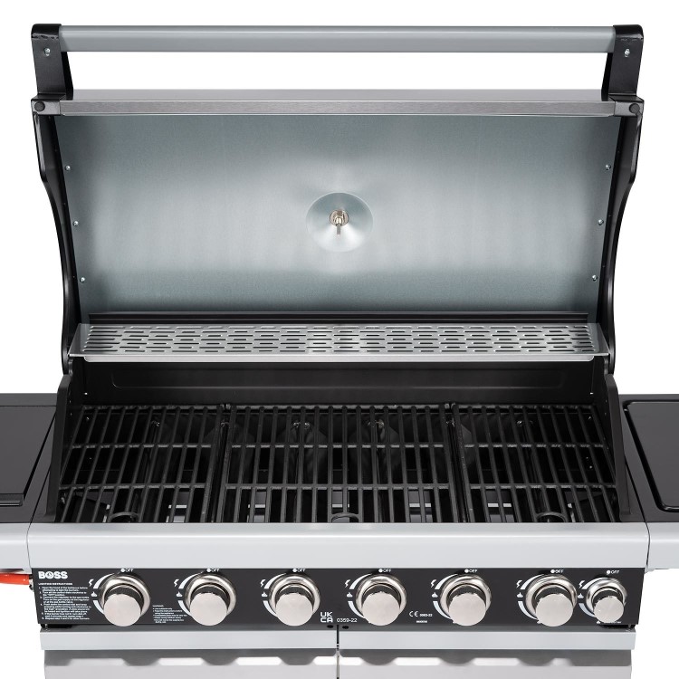 Boss Grill Alabama Elite - 6 Burner Gas BBQ with Side Burner - Stainless Steel