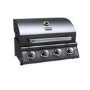 Boss Grill Texas Lone Star 4 Burner Built In Gas BBQ Grill - Black