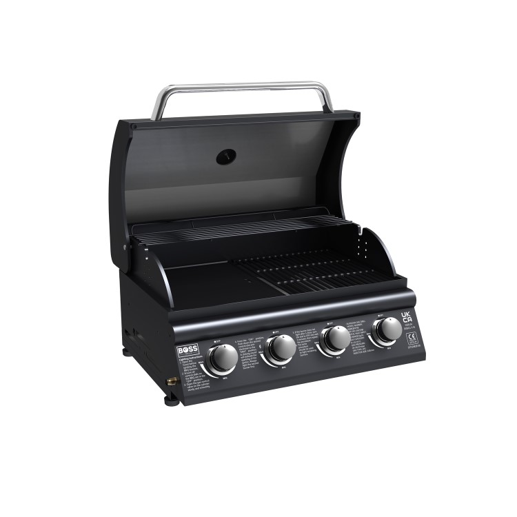 Boss Grill Texas Lone Star 4 Burner Built In Gas BBQ Grill - Black