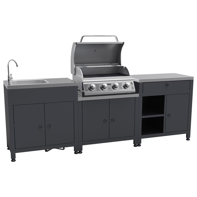 Boss Grill Texas All Star Outdoor Kitchen Modular - 4 Burner Gas BBQ Grill