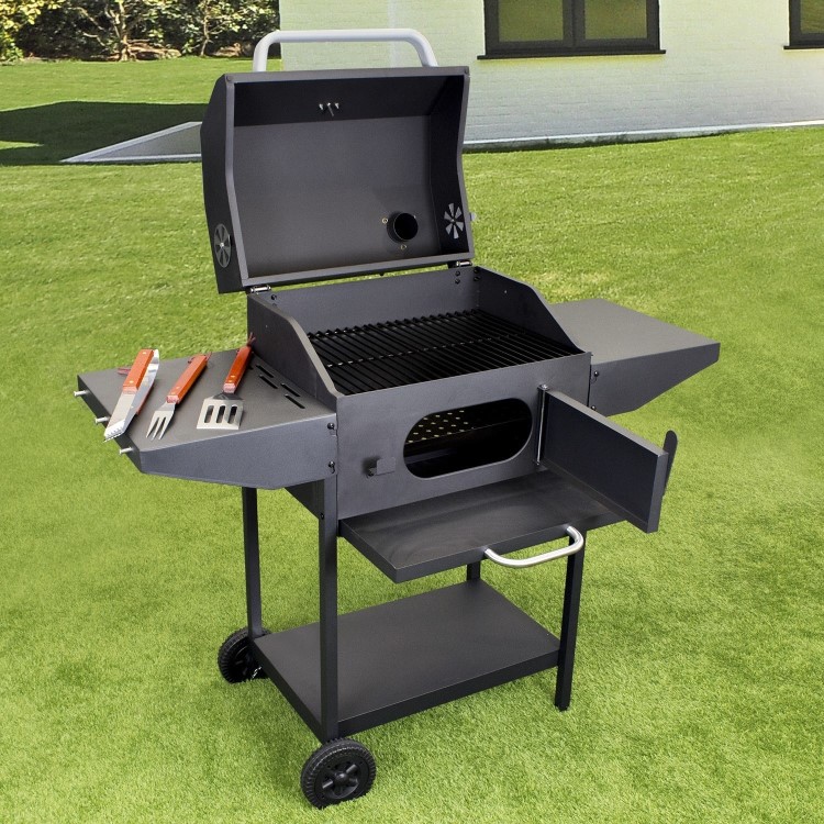 Boss Grill Tennessee - Charcoal Grill with Chimney Smoker BBQ