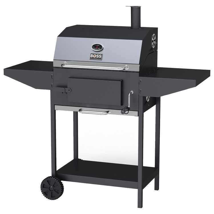 Boss Grill Tennessee - Charcoal Grill with Chimney Smoker BBQ