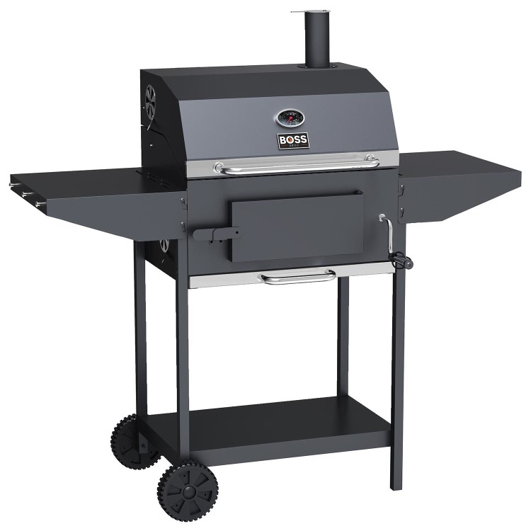 Boss Grill Tennessee - Charcoal Grill with Chimney Smoker BBQ