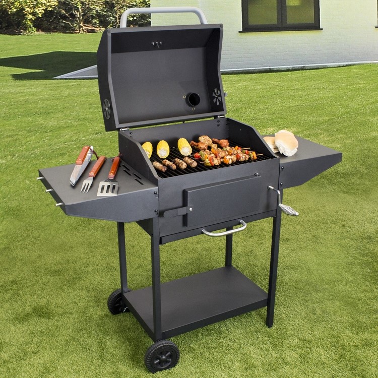 Boss Grill Tennessee - Charcoal Grill with Chimney Smoker BBQ