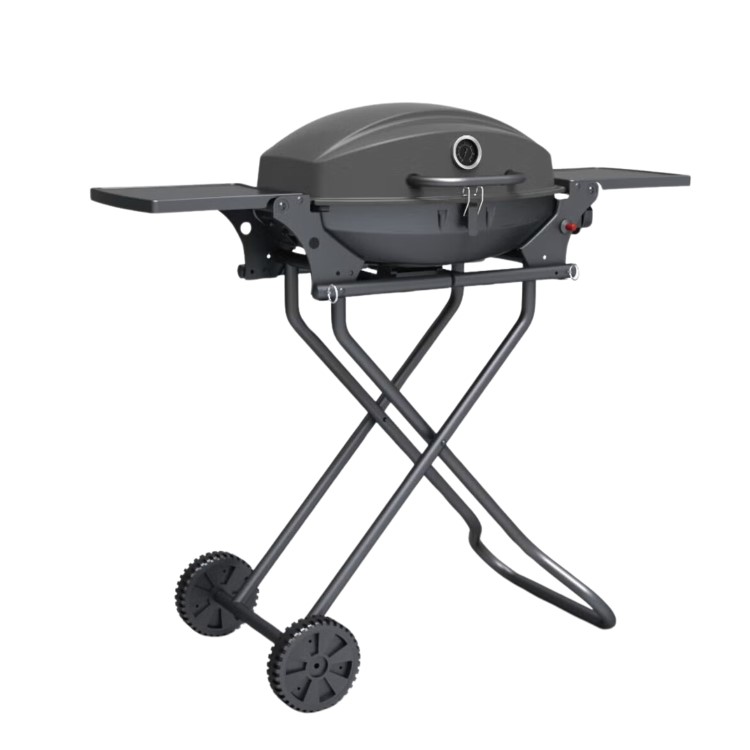 Refurbished electriQ Portable Single Burner Gas BBQ Grill Black