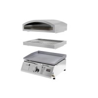 Boss Grill 3-in-1 Gas BBQ Griddle and Pizza Oven - Stainless Steel