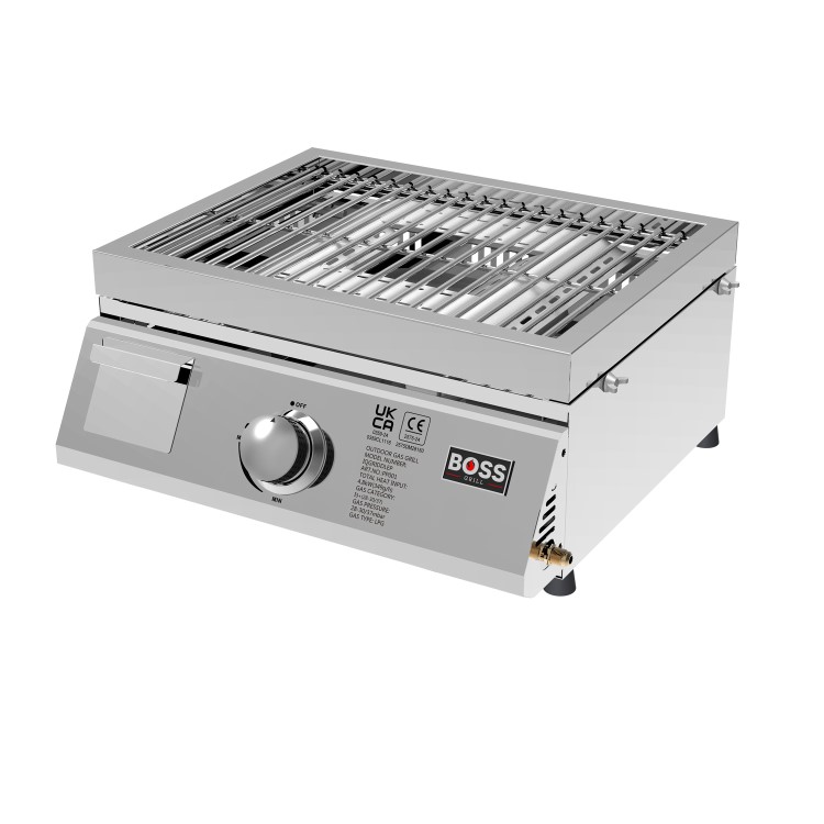 Boss Grill 3-in-1 Gas BBQ Griddle and Pizza Oven - Stainless Steel