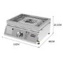 Boss Grill 3-in-1 Gas BBQ Griddle and Pizza Oven - Stainless Steel