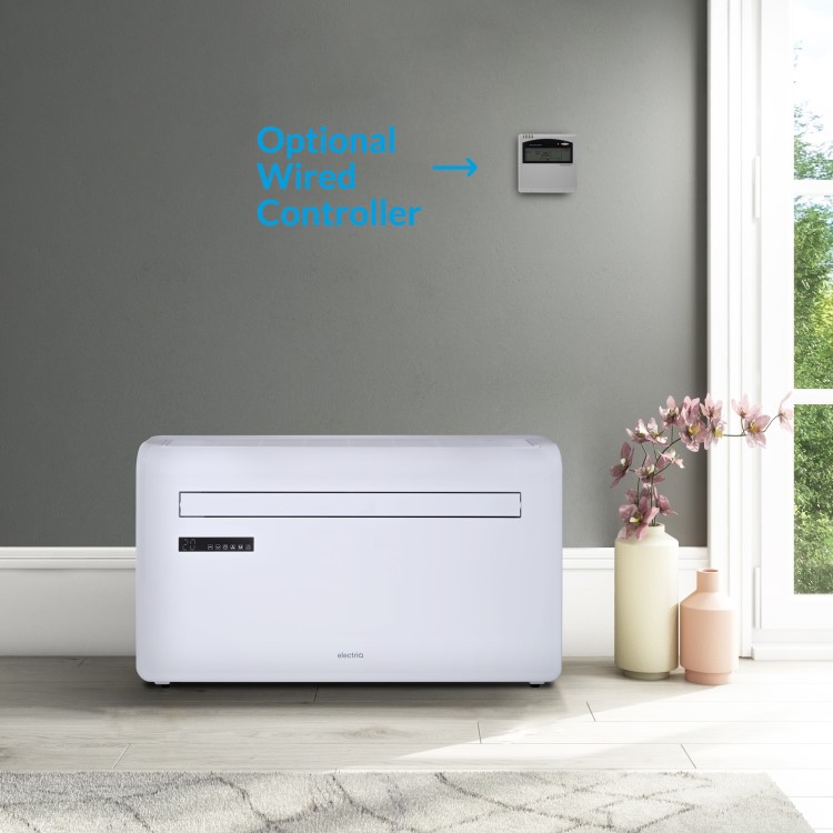 Refurbished electriQ 10000 BTU Wall Mounted Heat Pump Air Conditioner with Smart App