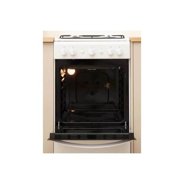 Indesit 50cm Single Oven Gas Cooker - White