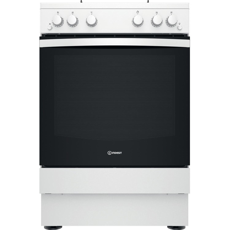 Indesit 60cm Single Oven Gas Cooker - White