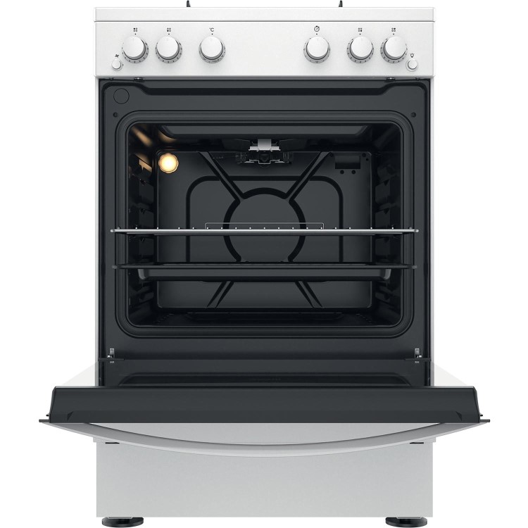 Indesit 60cm Single Oven Gas Cooker - White