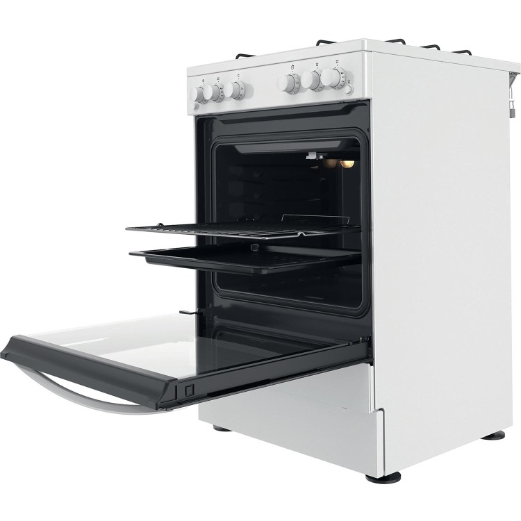 Indesit 60cm Single Oven Gas Cooker - White