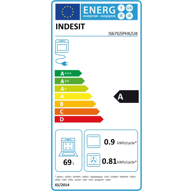 Indesit 60cm Dual Fuel Cooker - Silver