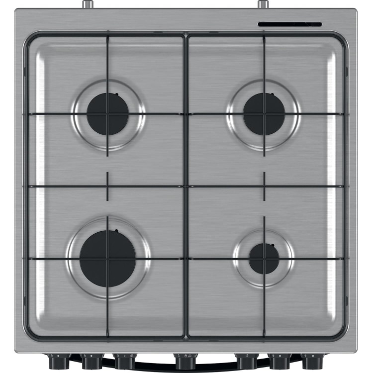 Indesit 60cm Dual Fuel Cooker - Silver