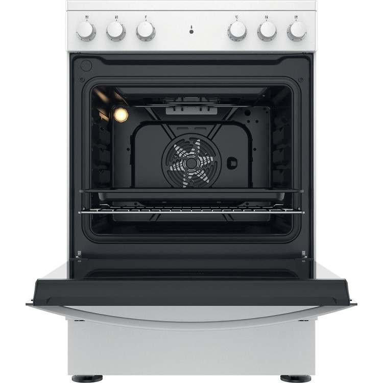 Indesit 60cm Single Oven Electric Cooker - White