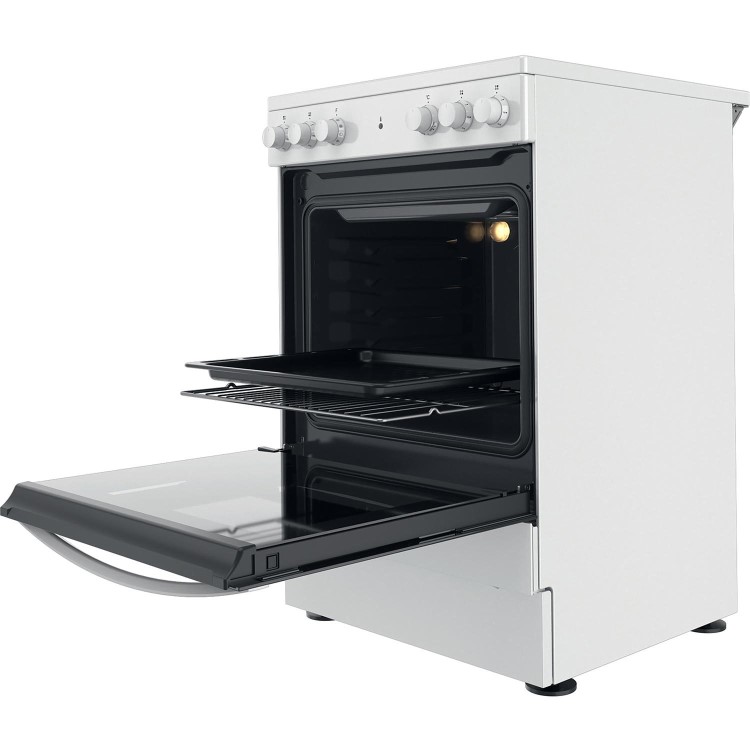 Indesit 60cm Single Oven Electric Cooker - White