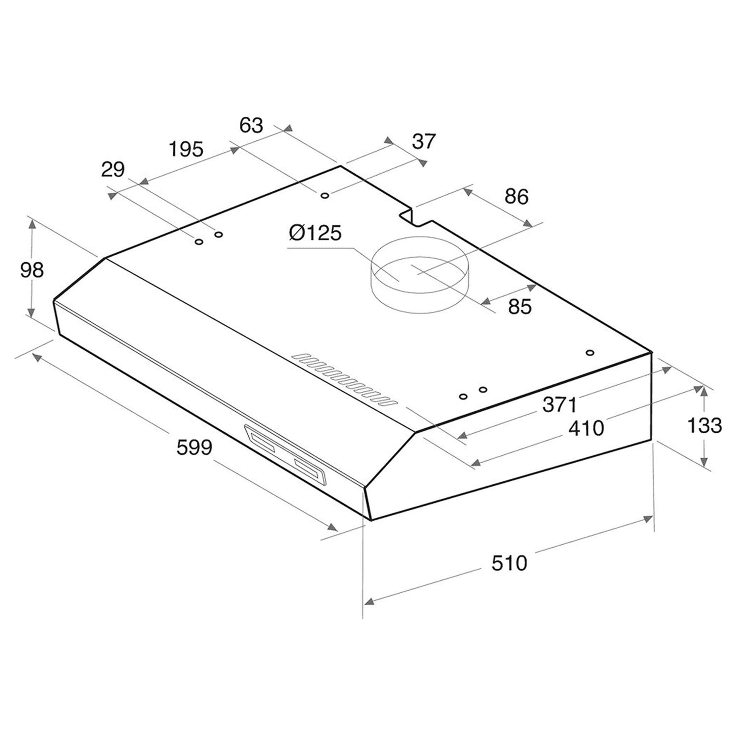 indesit chimney hood