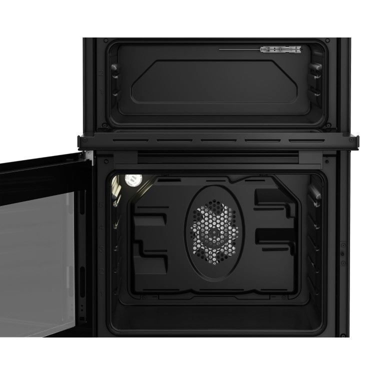 Indesit 60cm Twin Cavity Electric Cooker  - Black