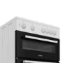 Indesit 60cm Twin Cavity Electric Cooker - White