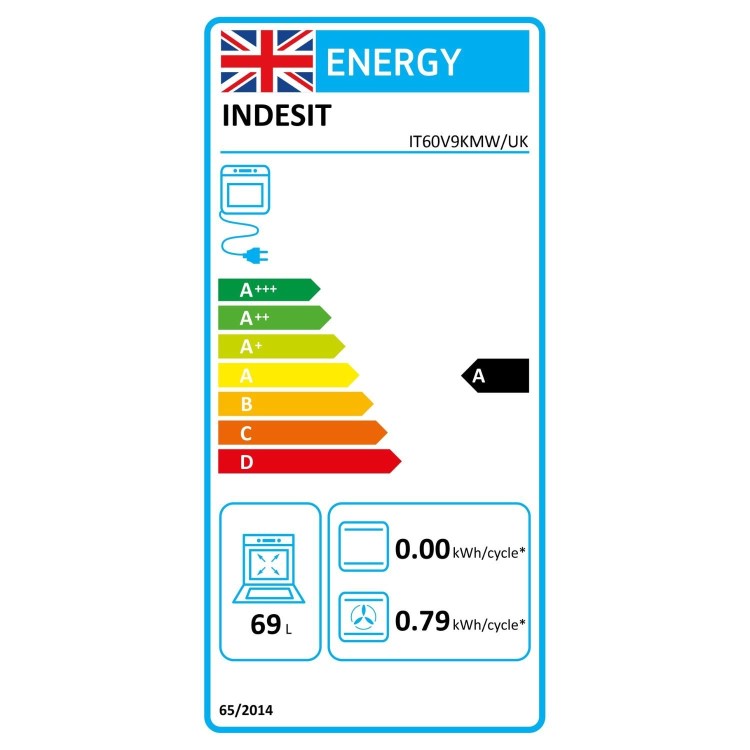 Indesit 60cm Twin Cavity Electric Cooker - White