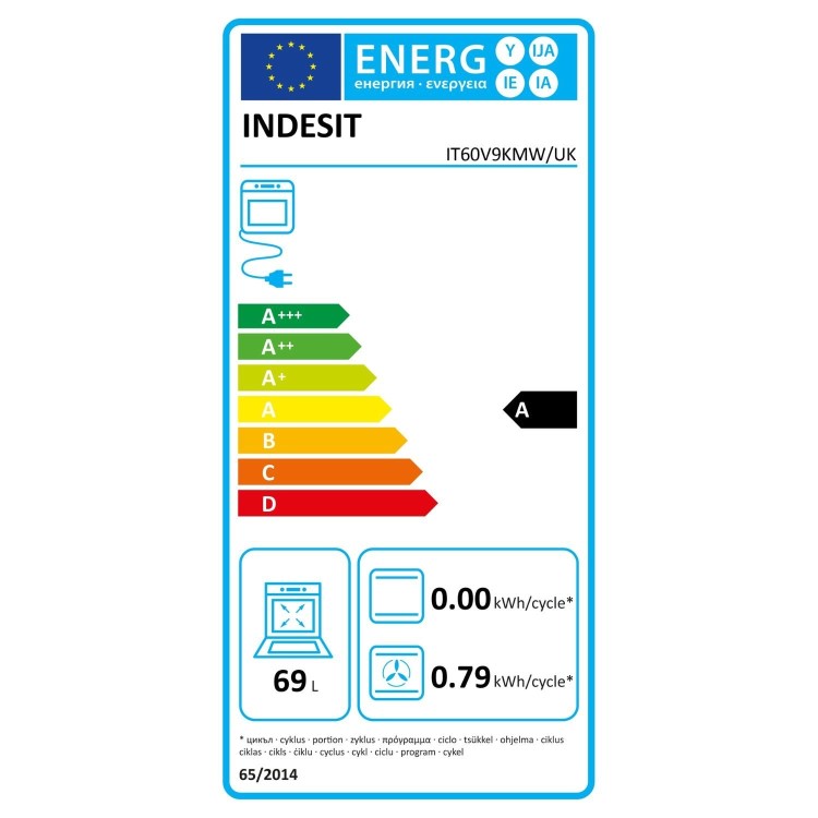 Indesit 60cm Twin Cavity Electric Cooker - White