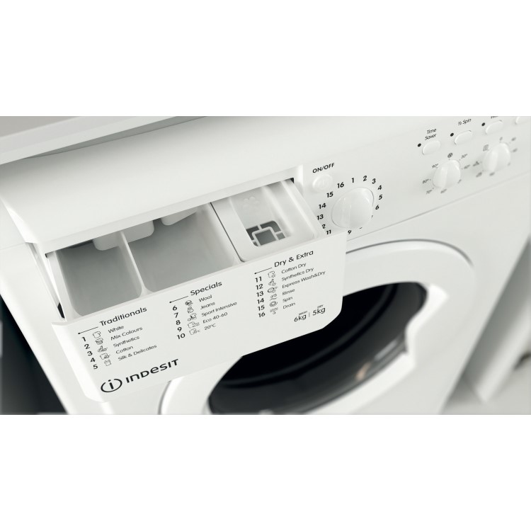 Indesit EcoTime 6kg Wash 5kg Dry 1200rpm Washer Dryer - White