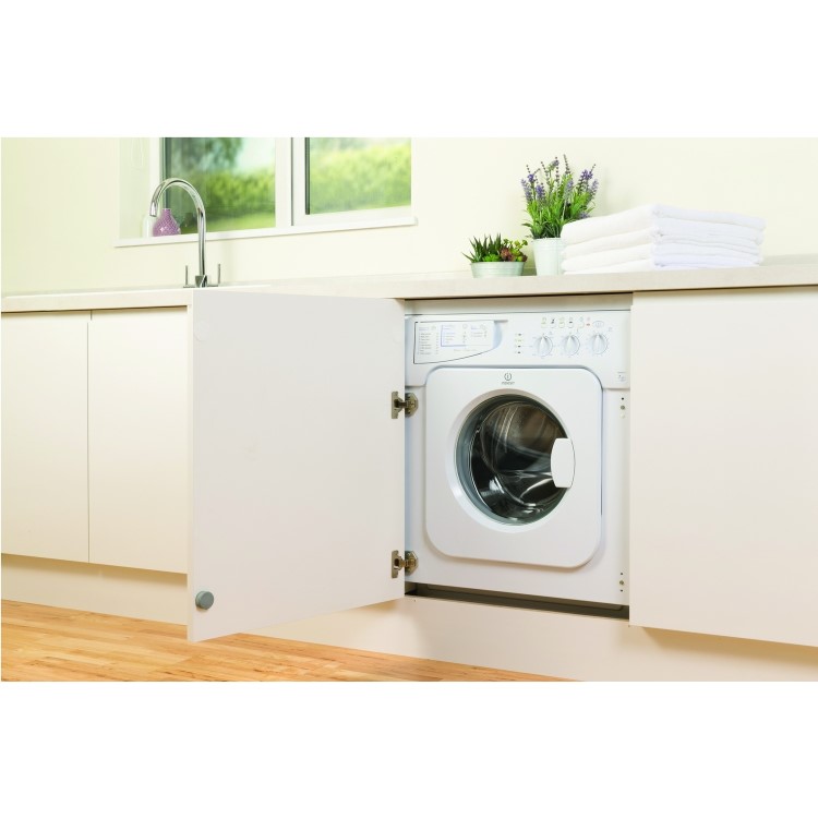 Indesit IWME127 7kg 1200rpm A+ Integrated Washing Machine - White