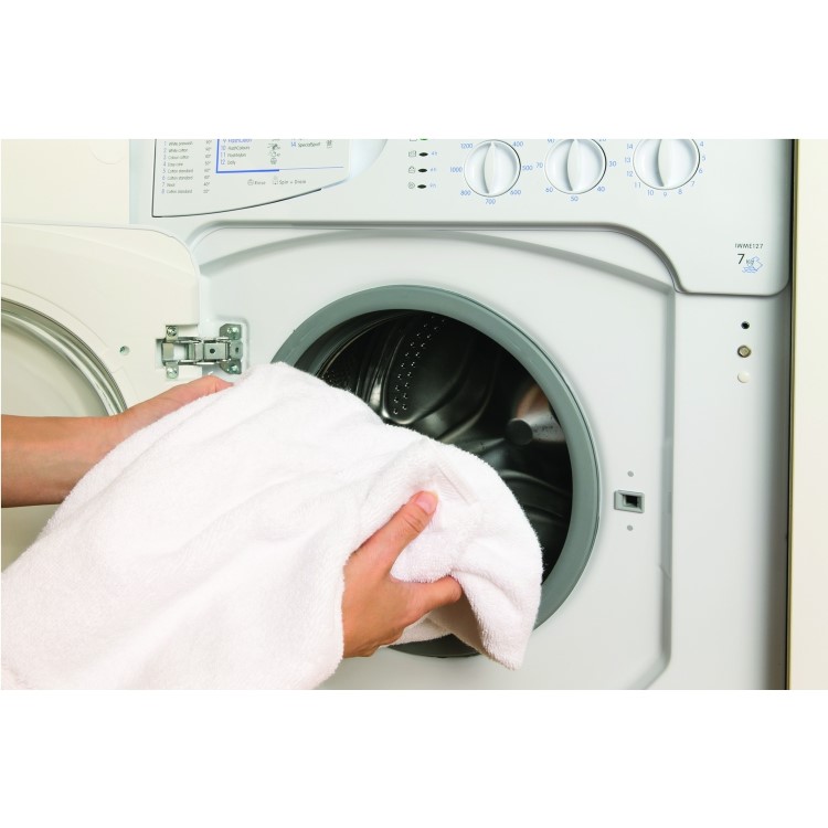 Indesit IWME127 7kg 1200rpm A+ Integrated Washing Machine - White