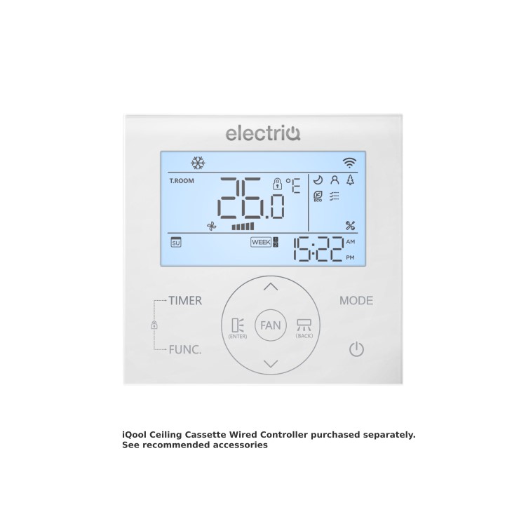 electriQ iQool 18000 BTU WiFi Smart A++ Mono Split Air Conditioner with Heat Pump and 5-Meter Pipe Kit Included