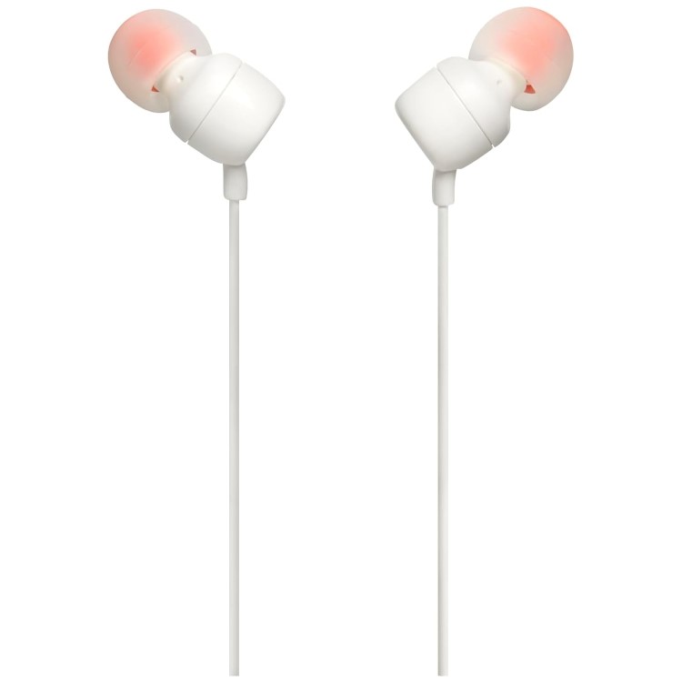 JBL T110 Wired In-Ear Headphones - White