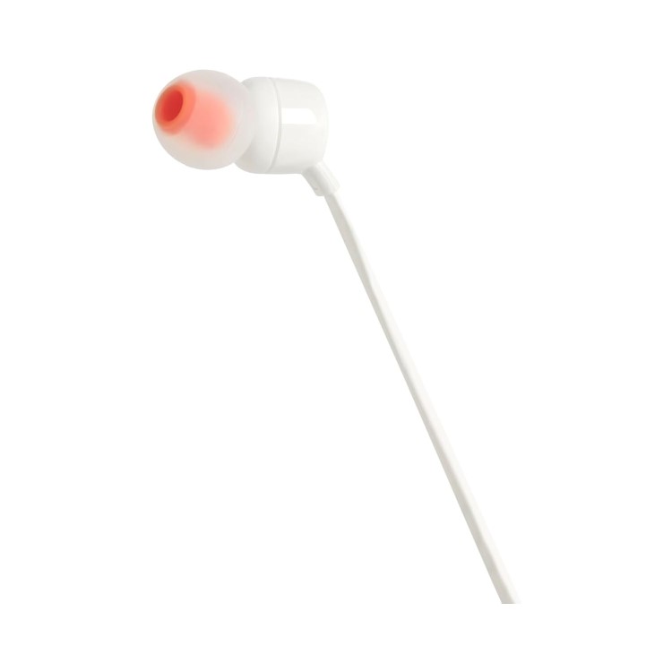 JBL T110 Wired In-Ear Headphones - White