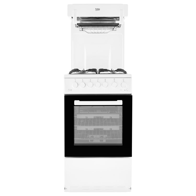 Beko 50cm Gas Cooker With Eye Level Grill - White