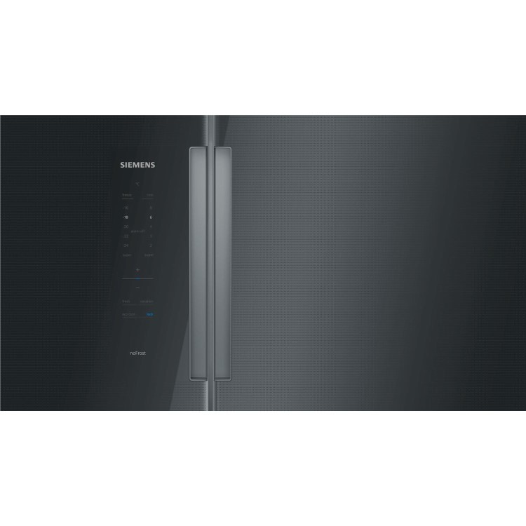 Siemens KA92NLB35G iQ700 Side by Side Fridge Freezer - Black